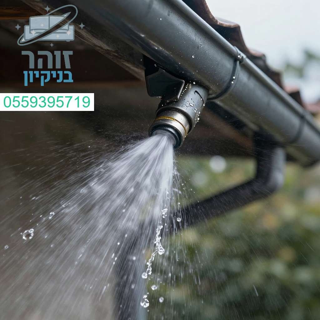 ניקוי מרזבים עוצמתי בלחץ מים גבוה לבית נקי וללא סתומים התקשרו עכשיו