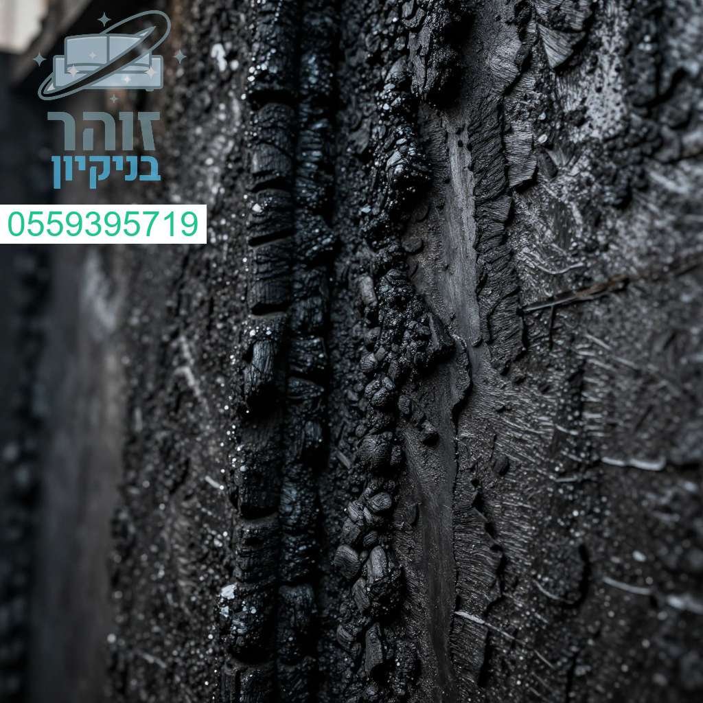 ניקיון פיח ושרוף ממשטחים תעשייתים אחרי שריפה - מחזירים את המצב לקדמותו במהירות ובמקצועיות