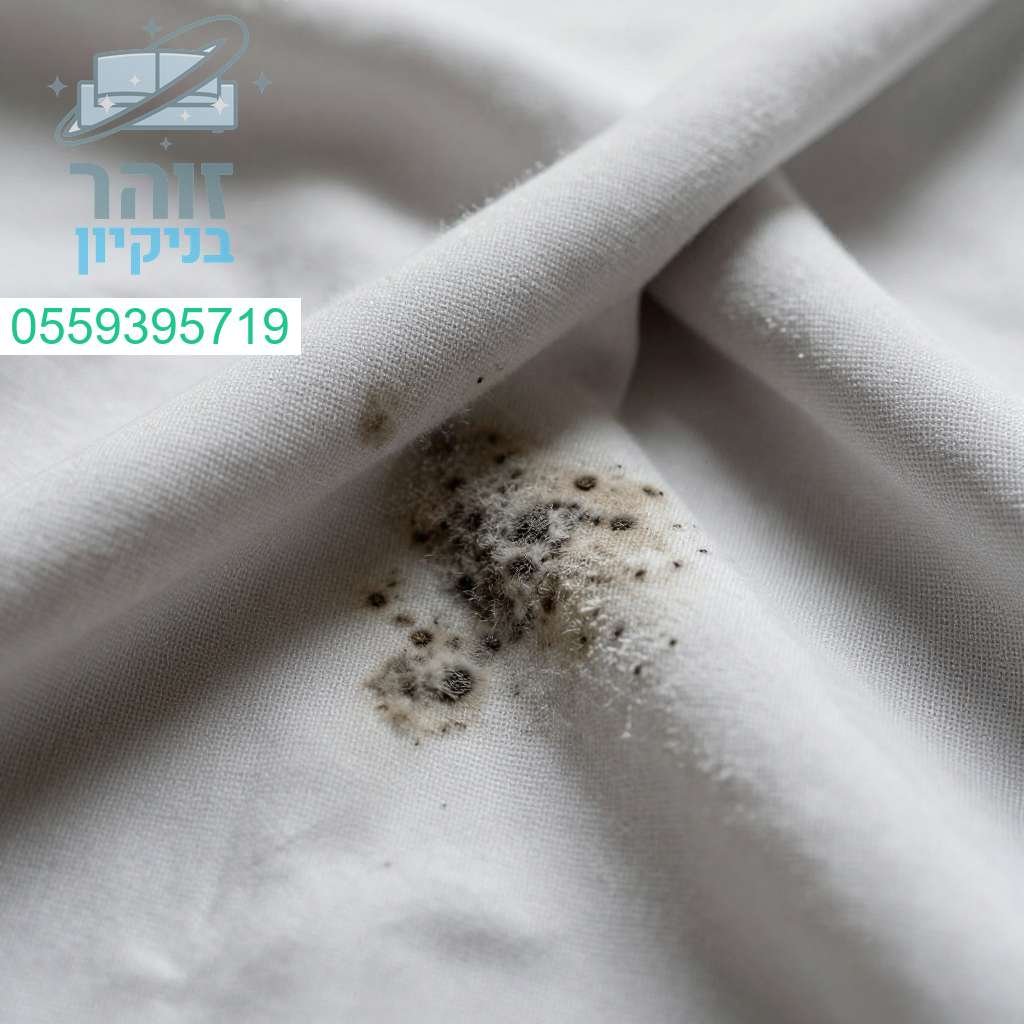 סבלתם מכתמי עובש? אנחנו מסירים כתמים כהים ומחזירים לבד שלכם את הלבן המושלם