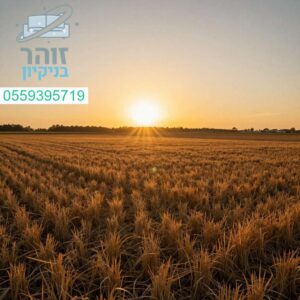 שטח נקי ומסודר אחרי אגרנות - שירות ניקיון מקצועי ומהיר התקשרו עכשיו