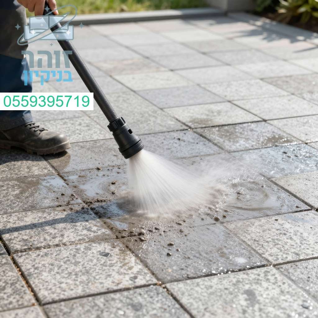 החזירו את הברק לחצר עם ניקוי אבנים משתלבות בלחץ מים מקצועי ועוצמתי