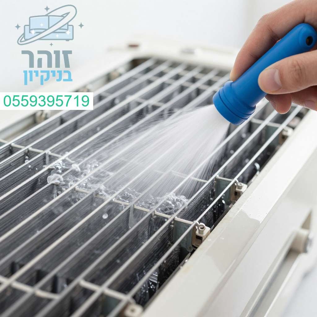 ניקוי מקצועי של סוללת המאייד והמאיץ לשדרוג יעילות הקירור ולהבטחת אוויר נקי