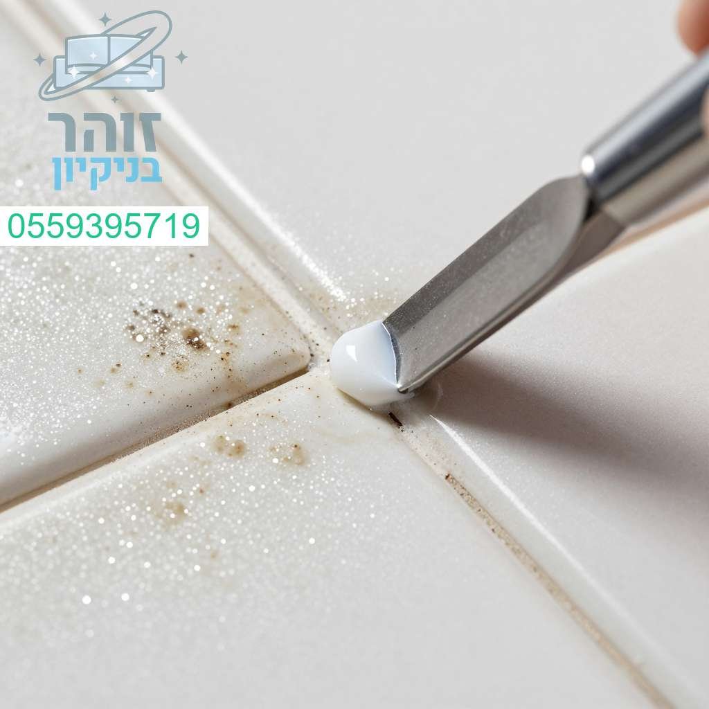 הסרת שאריות רובה אקרילית לשחזור המראה הנקי והמבריק של משטחי הקרמיקה