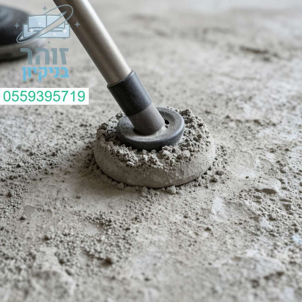 ניקוי מקצועי של שאריות בטון לרצפות מחוספסים להחזרת המראה המושלם והנקי לאחר שיפוץ