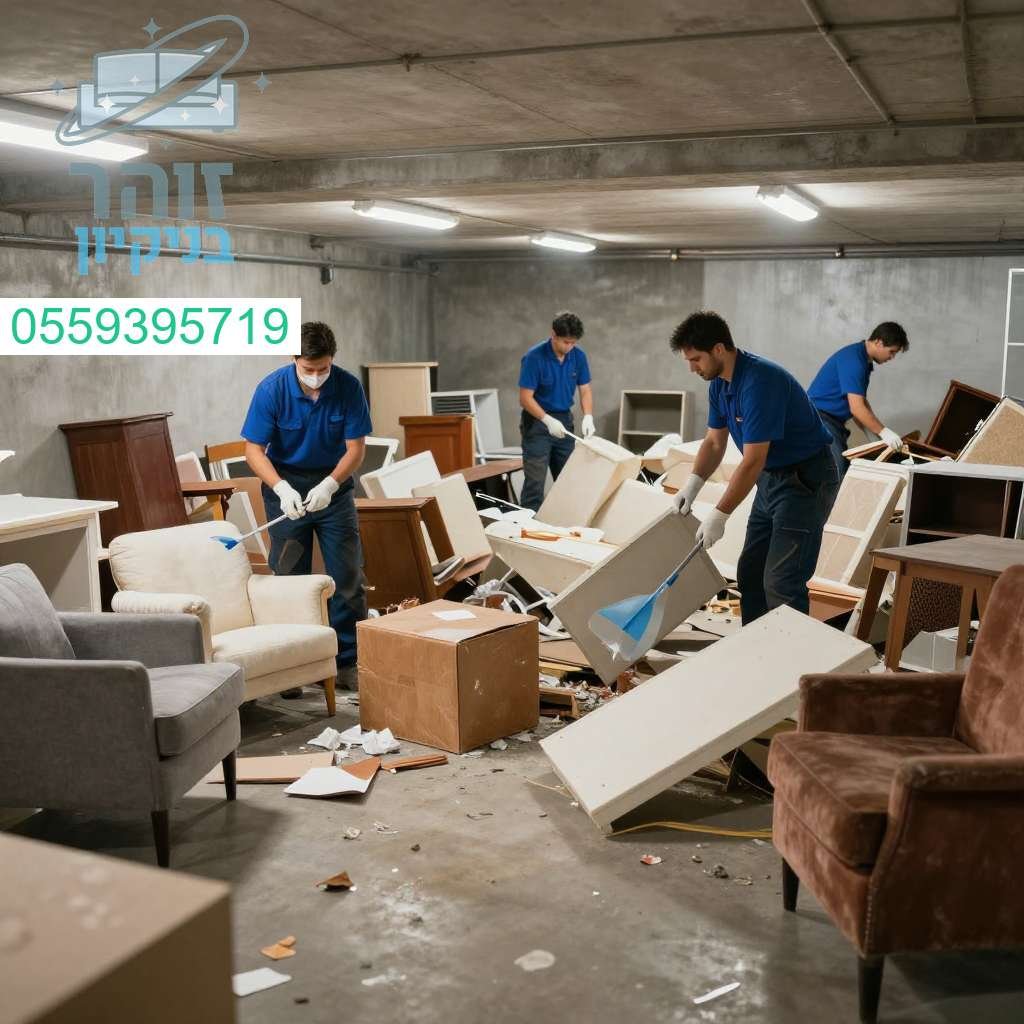 פינוי וניקוי מקצועי ויסודי של חפצים ממקלטים משותפים לשירות מהיר ונקי לחלוטין