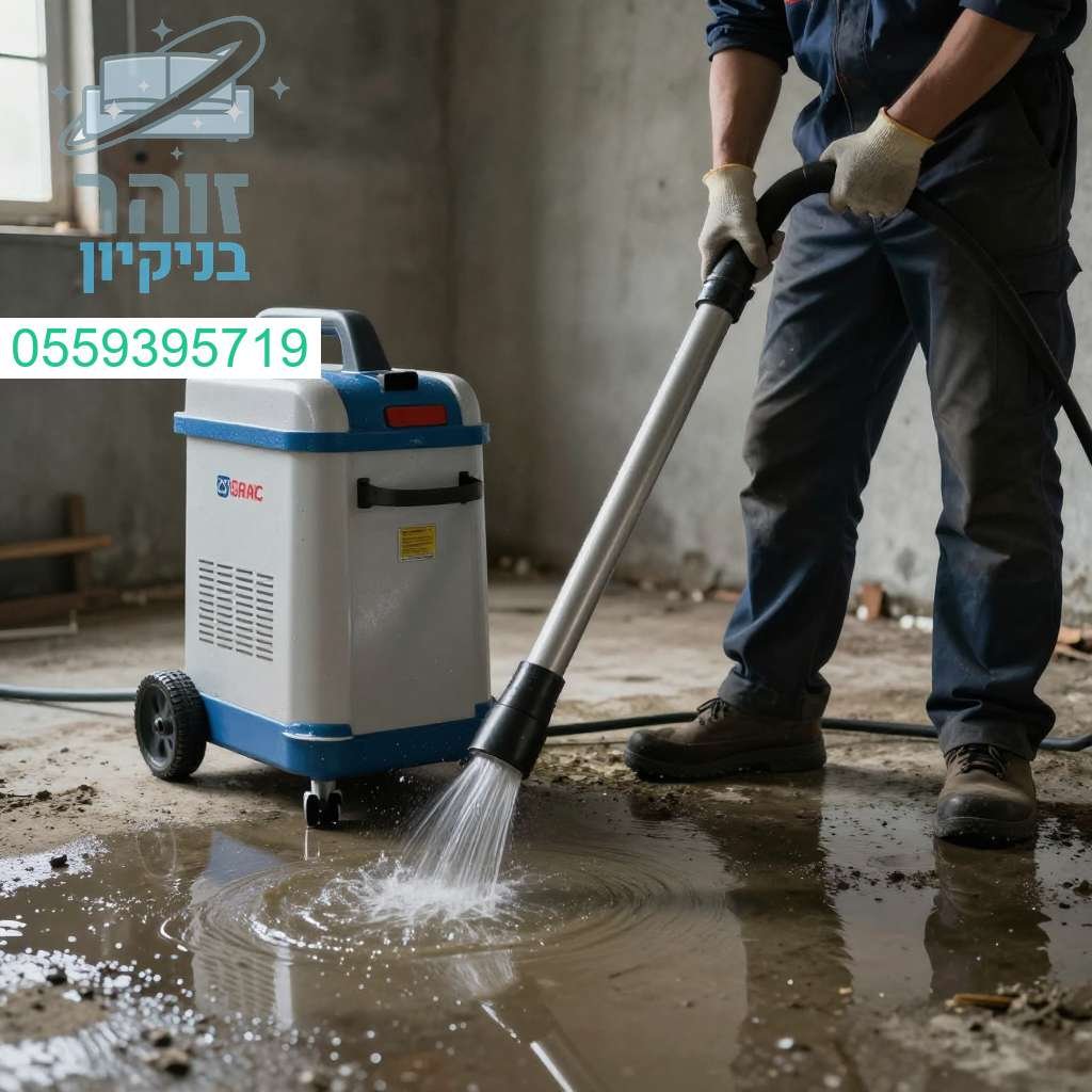 פתרון מקצועי לשאיבת מים ומניעת עובש במקלטים להבטחת סביבה יבשה ובריאה לביתכם
